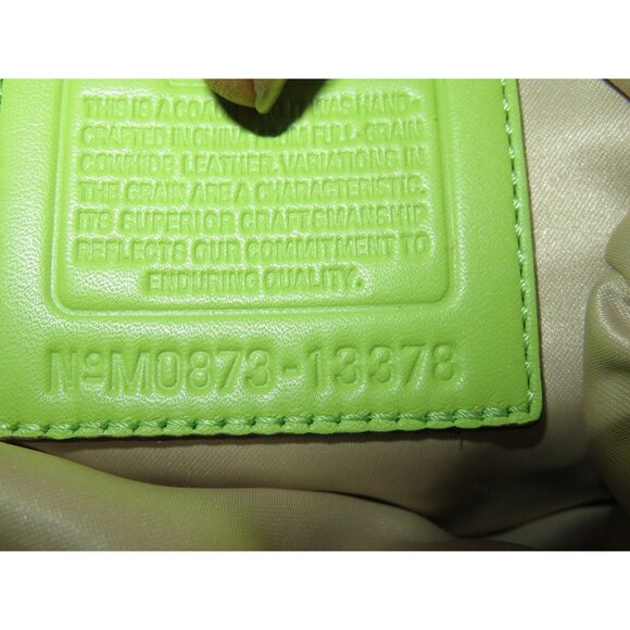 SOLD Coach 2008 Laura & Bonnie Seafoam Green Full Grain Leather Bag & Wallet Set - Picture 13 of 16